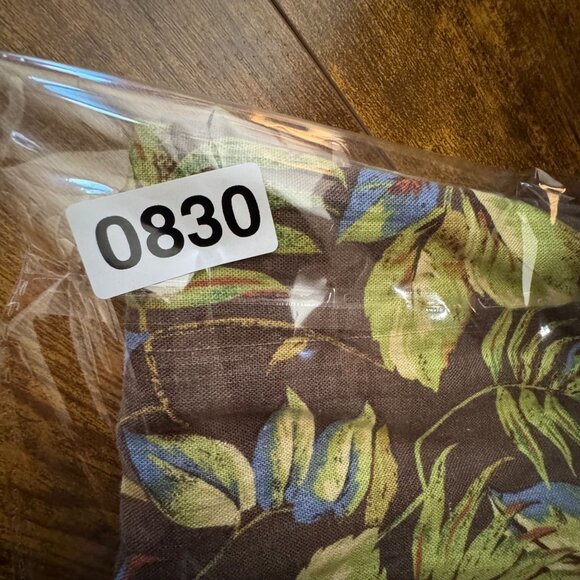 Liz Claiborne Hawaiian Linen Vintage‎ Maxi Skirt Tie Closure Womens Size M Brown - Picture 6 of 7